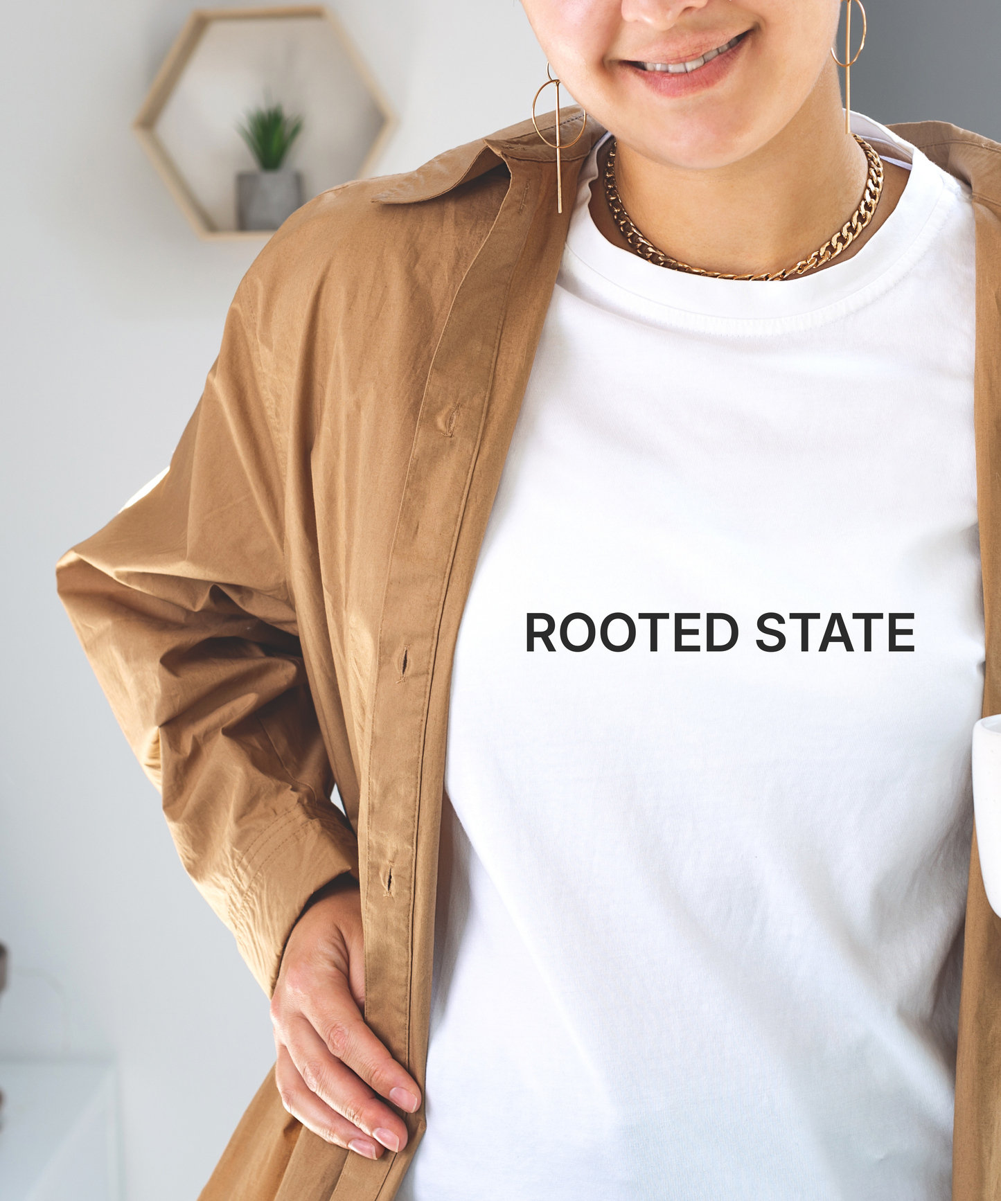 Grounded Minimal Collection | T-Shirt Graphic | Calm Mindfulness Quote | Print-Ready PNG for Shirts
