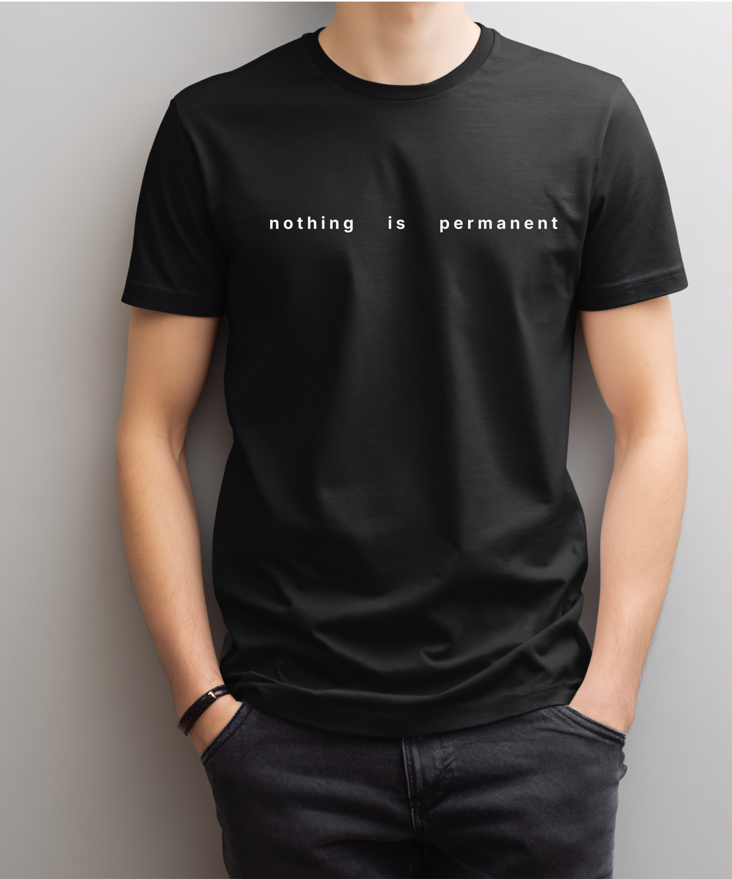 Existential Minimalist T Shirt | Calm Philosophy Quote Tee | Modern Typography Shirt | Gen Z Aesthetic | Minimal Text T-Shirt