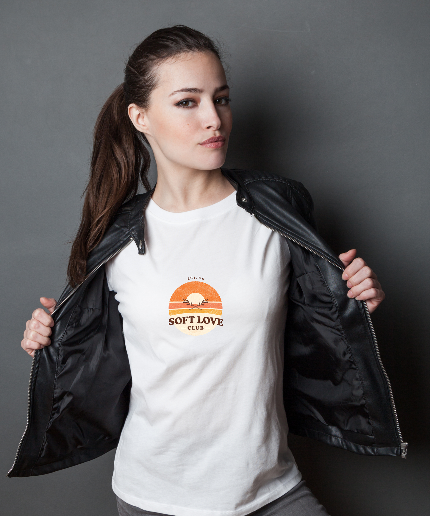 Retro Sunset Heart T-Shirt – Vintage Love Tee