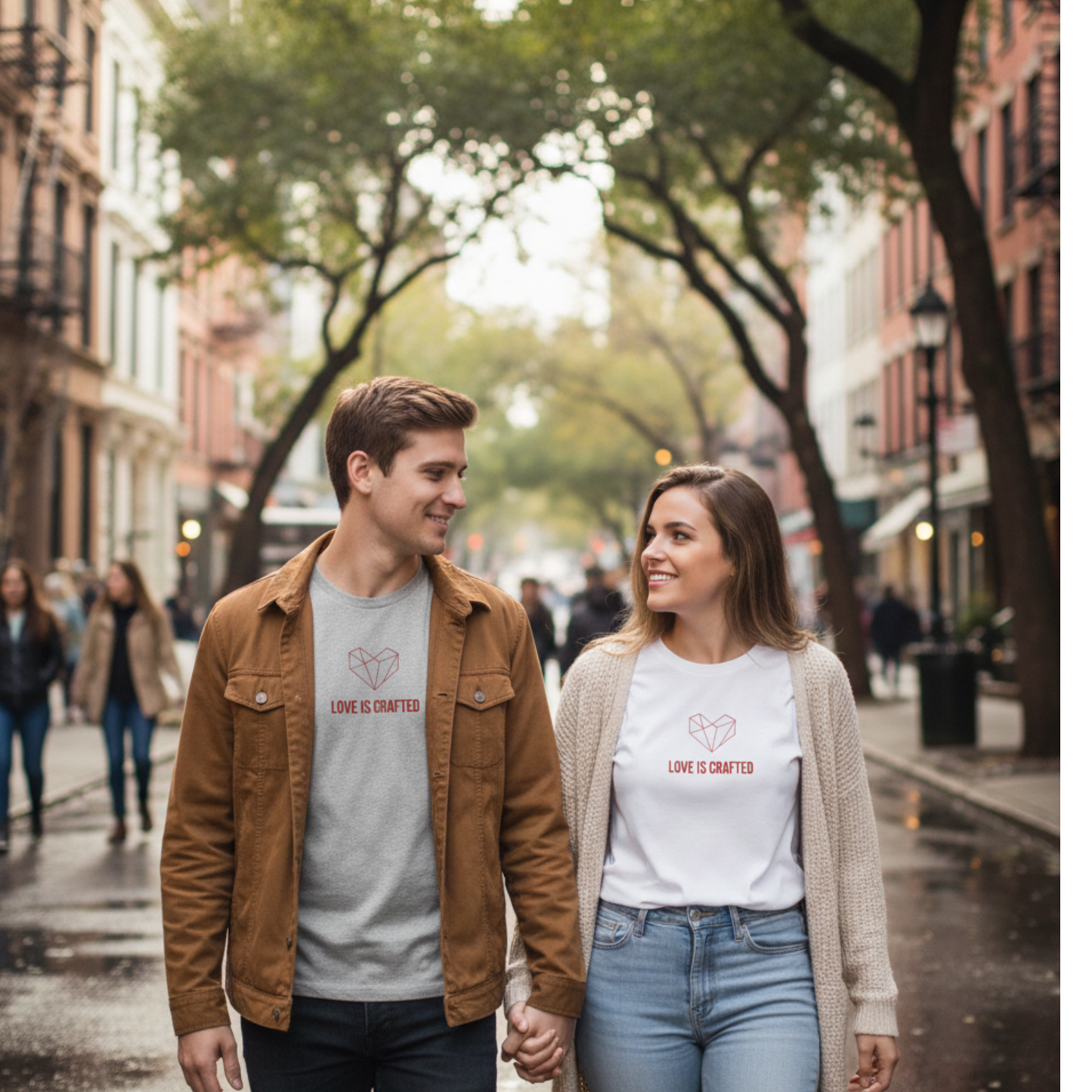 Handmade Origami Heart T-Shirt. Minimalist Valentine's Day gift for couples. 100% soft cotton, unisex fit. Perfect romantic tee for him or her. Shop now!