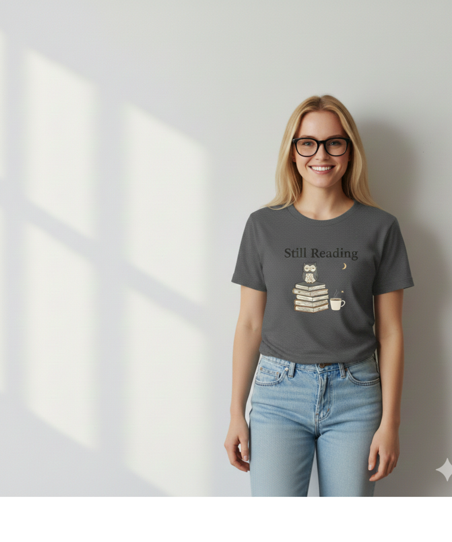 Cozy Book Lover T-Shirt – Reading Gift, Minimalist Design (Digital Bundle))