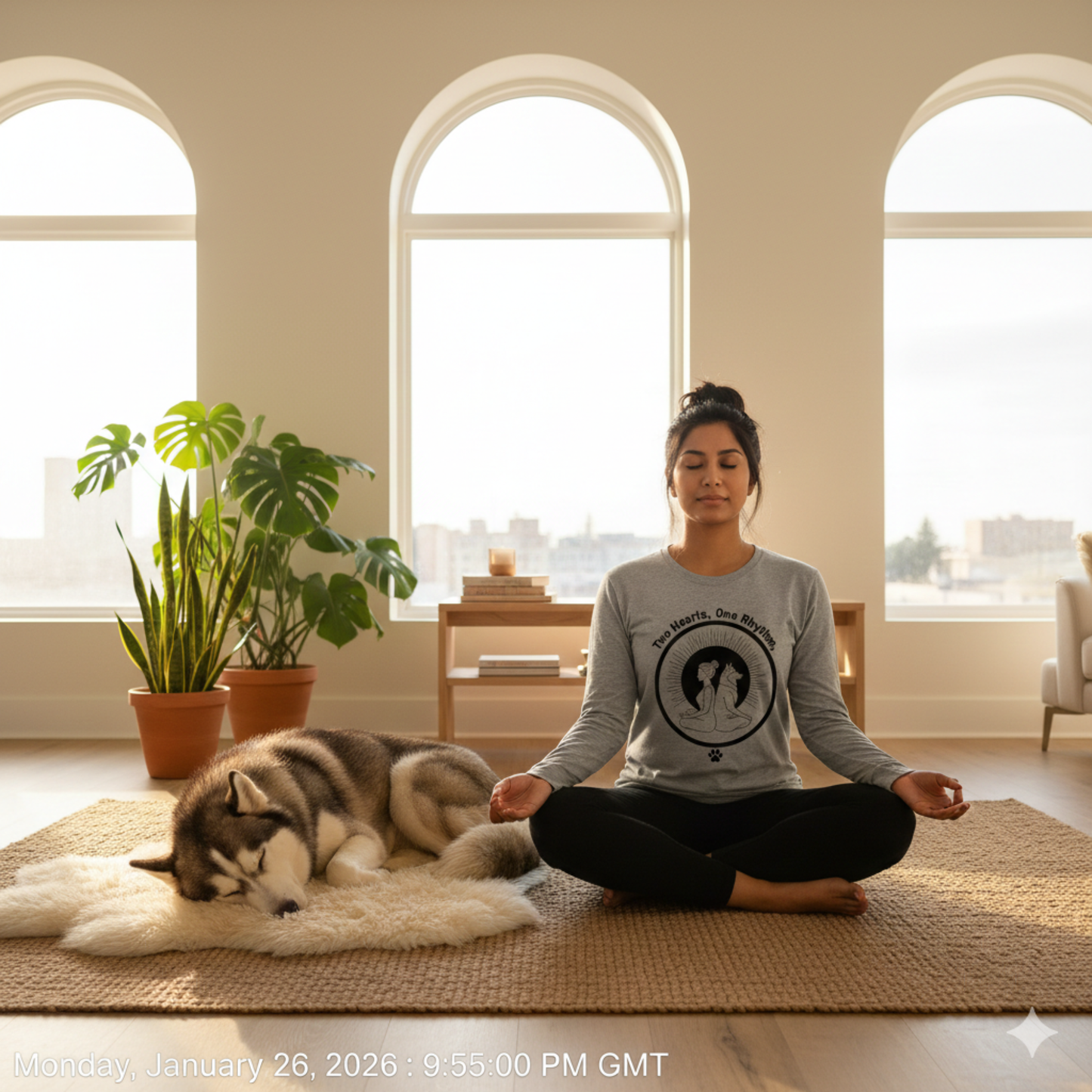 Yoga Dog Line Art | Minimalist Print-on-Demand Design (PNG, SVG)