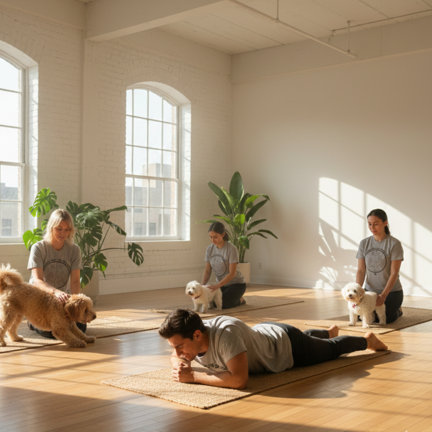 Yoga Dog Line Art | Minimalist Print-on-Demand Design (PNG, SVG)