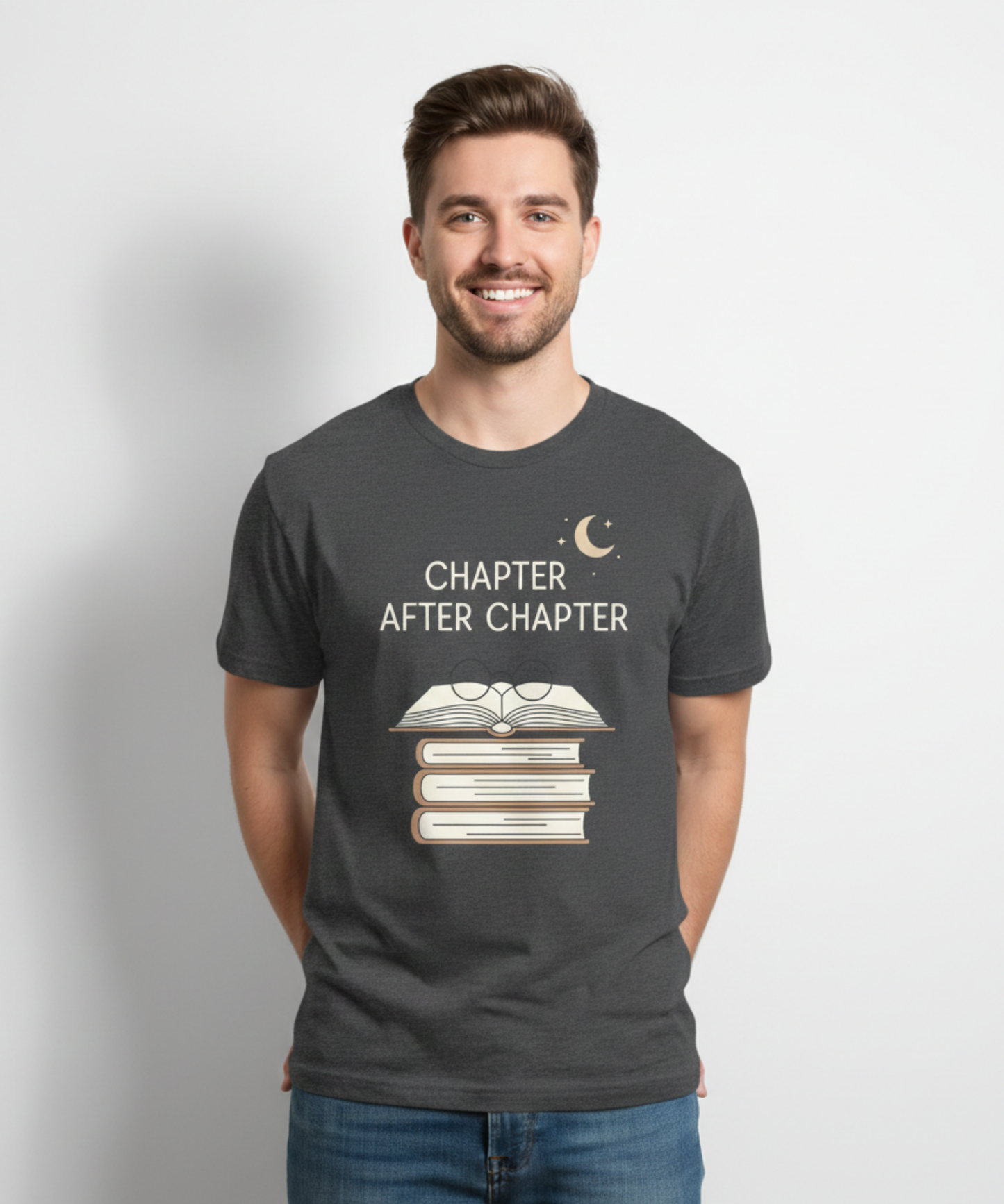 Cozy Book Lover T-Shirt – Reading Gift, Minimalist Design (Digital Bundle))