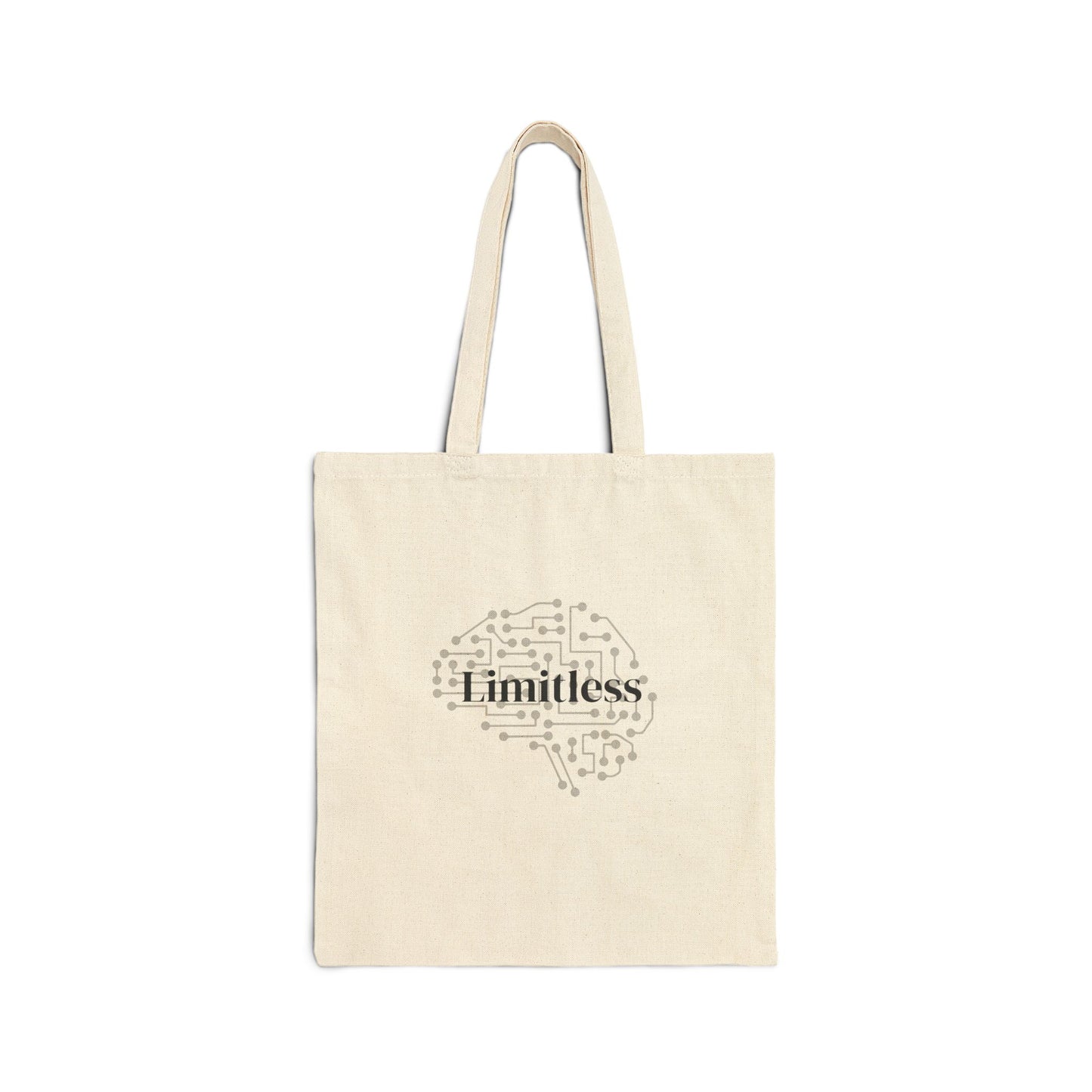 Limitless Brain Circuit Tote Bag Cotton Canvas Tote Bag | Neuroscience Art, Techy Illustration