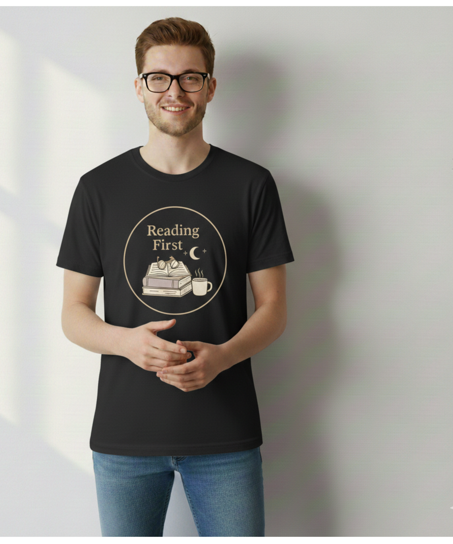 Cozy Book Lover T-Shirt – Reading Gift, Minimalist Design (Digital Bundle))
