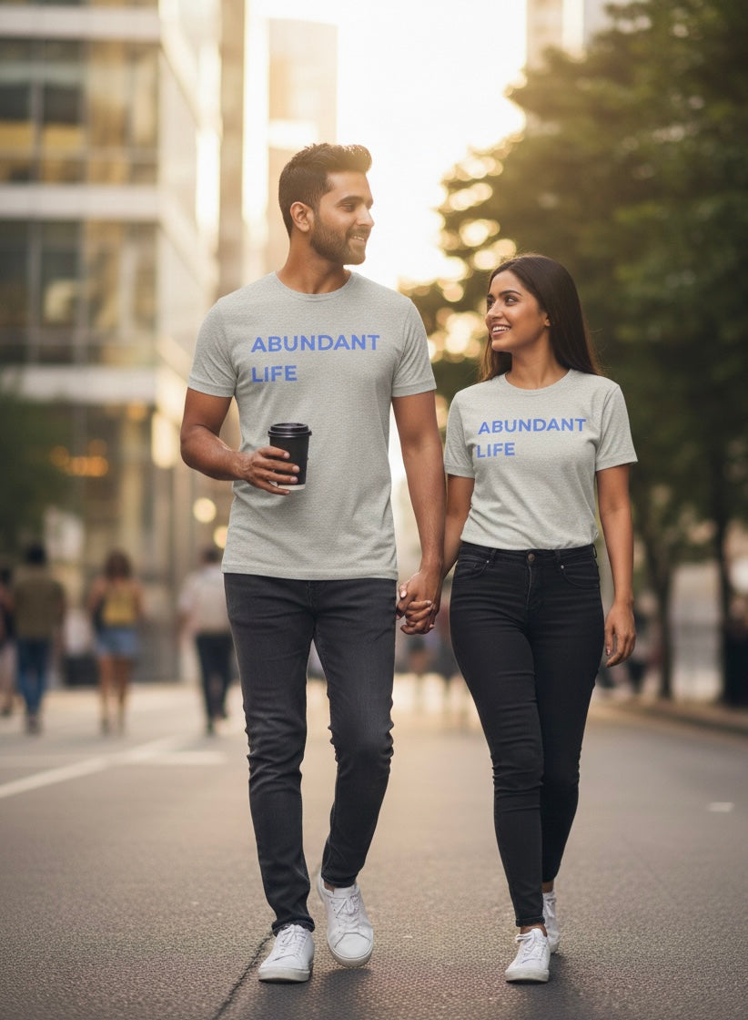 Abundant Life sweatshirt | Crewneck pullover, minimalist text design