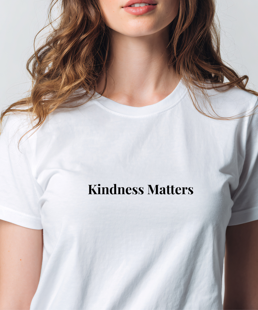 Kindness Matters T-Shirt Designs | Minimalist Affirmation PNG SVG (Digital Download)