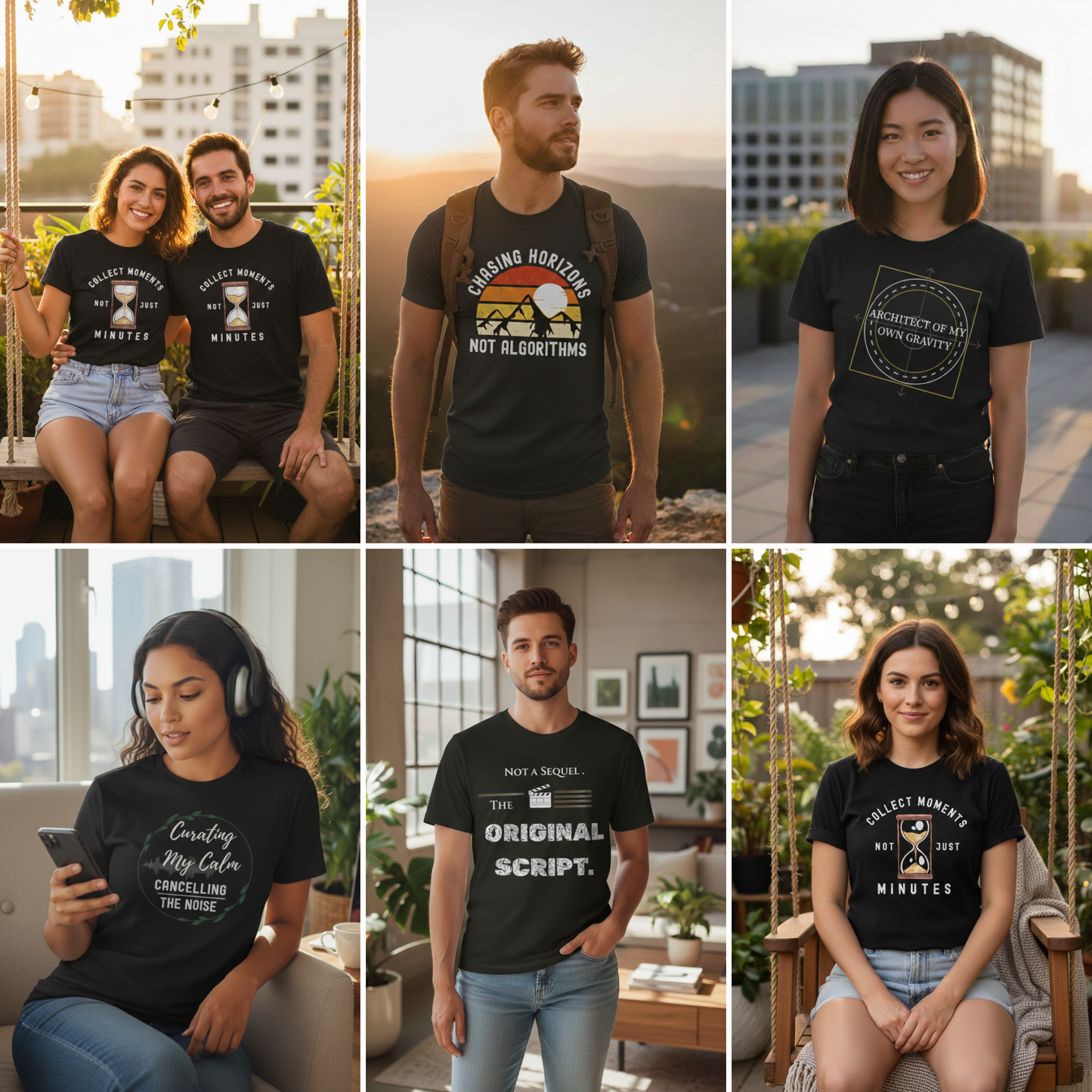 Unfiltered Edition | Minimal Quote T-Shirt Collection (5 Designs)